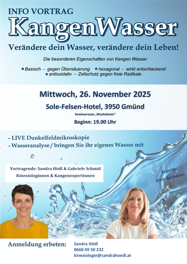 Kangen Vortag Gmünd Sole-Felsen-Bad