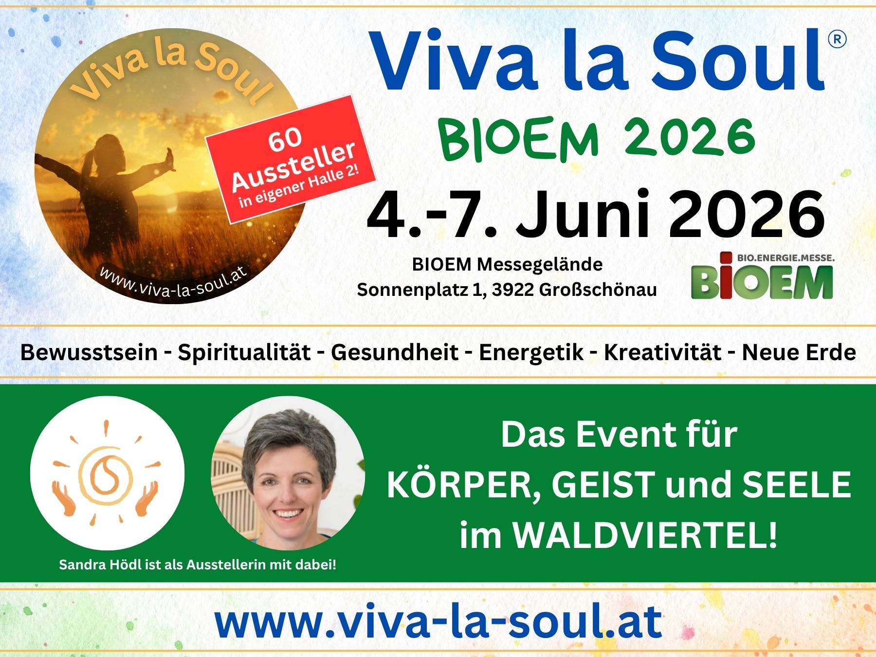 Sandra H&ouml;dl, Ank&uuml;ndigung als Ausstellerin auf der BIOEM 2026 Ank&uuml;ndigung