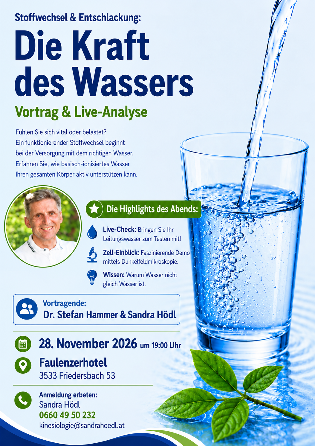 Die Kraft des Wassers &ndash; Vortrag in Friedersbach | Sandra H&ouml;dl