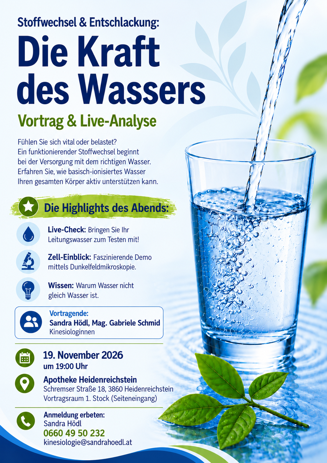 Die Kraft des Wassers &ndash; Vortrag in Heidenreichstein